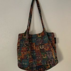 Laurel Burch Cat Tapestry Purse Bag